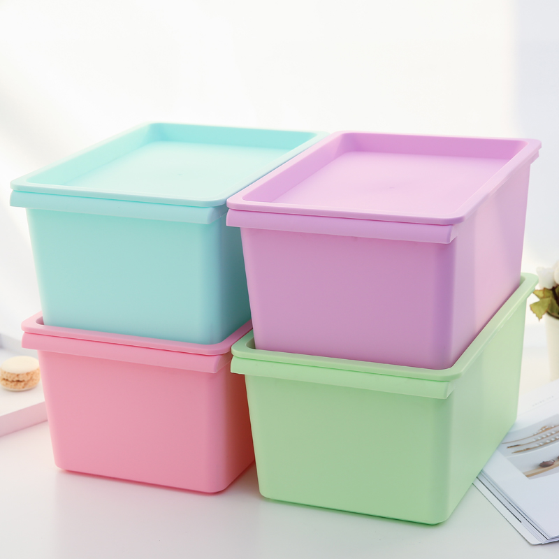 韓國有蓋塑料收納盒玩具零食收納整理箱藥箱儲物盒子套餐